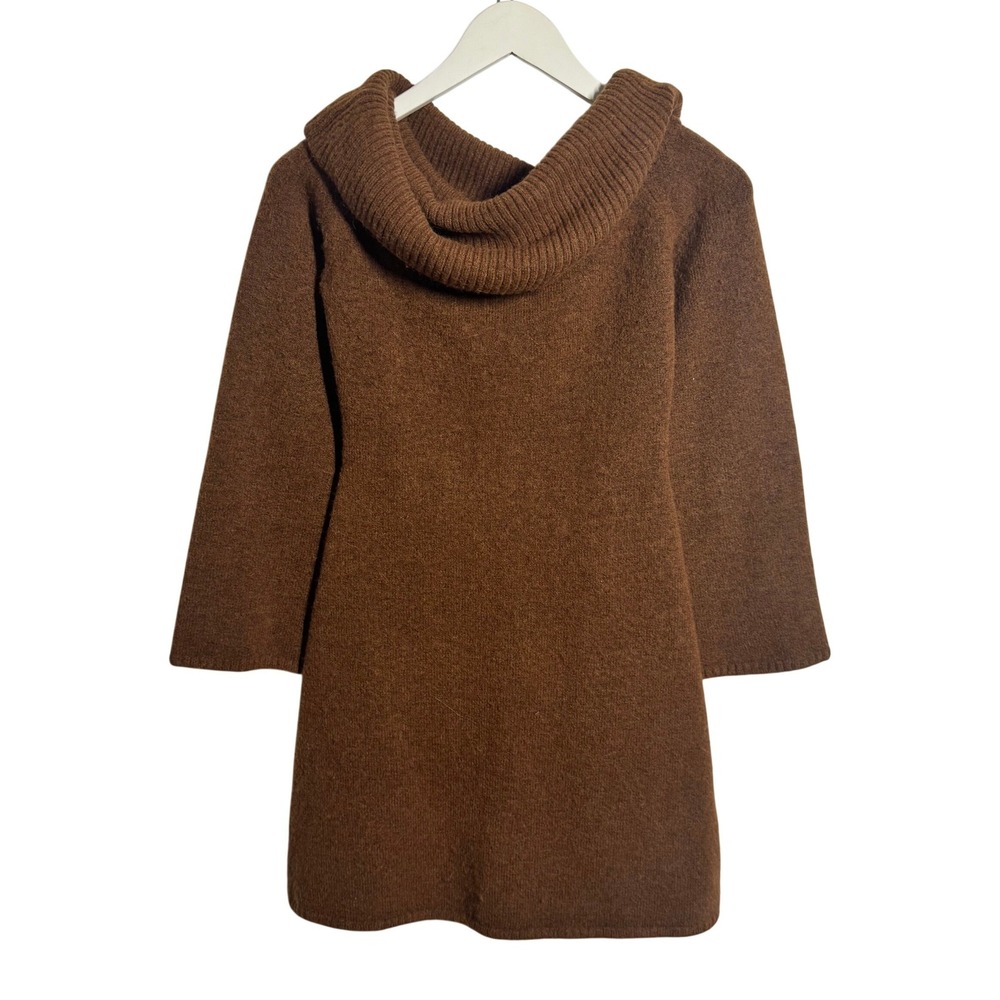 Cult Gaia Sophie Mini Dress S Brown Alpaca Wool OffShoulder Sweater Quite Luxury